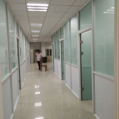 【灿宇】学校实验室铝塑板磨砂玻璃隔断